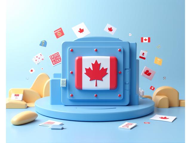 A Canadian flag graphic overlaid with financial charts and digital lock, representing CRA compliance and secure tax management.