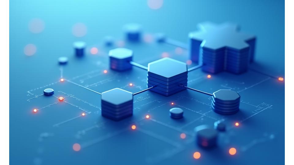 Stylized graphic illustrating interconnected gears or nodes, representing a well-integrated proactive HR strategy with feedback loops and growth arrows.