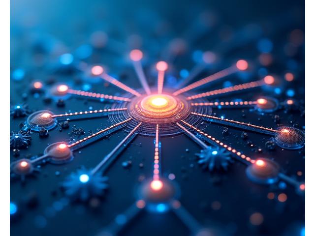Interconnected gears and growth arrows symbolizing a scalable organizational structure and future-proof design.